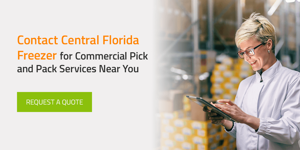 Contact Central Florida Freezer for Commercial Pick and Pack Services Near You