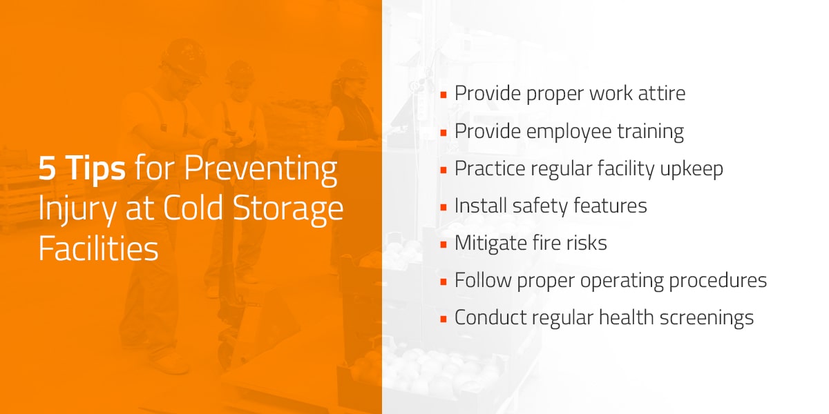 Tips for Preventing Injury in Cold Storage Facilities
